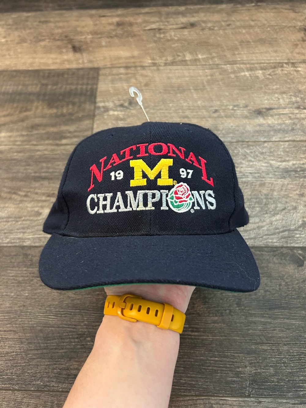 1997 Michigan Wolverines Football National Champions SnapBack Cap Wool/Acrylic